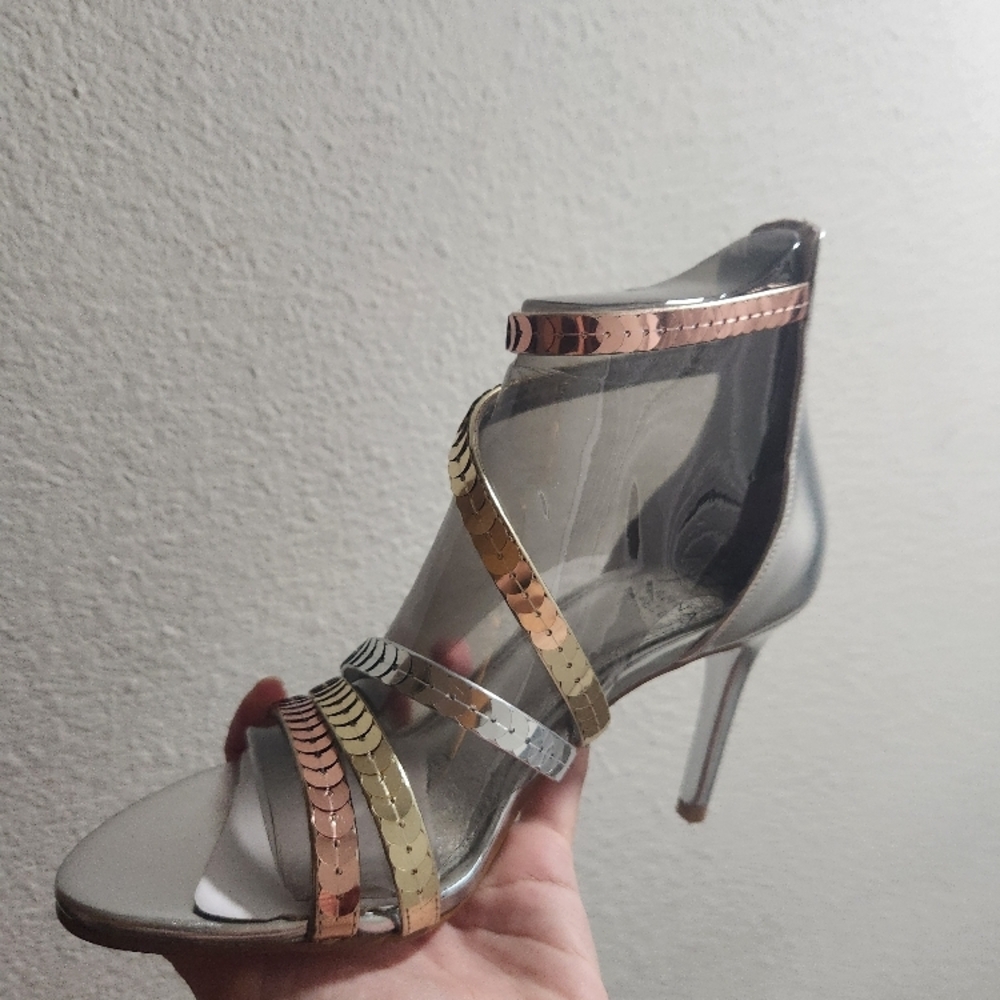 Elegant Multicolor Strappy Women's Heels